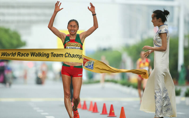 LUPITA GONZÁLEZ BICAMPEONA MUNDIAL DE MARCHA