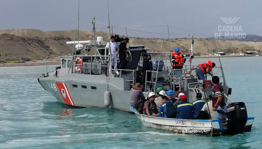 RESCATA SEMAR A MÁS DE 40 PERSONAS EN SAN JUAN DE LA COSTA, BCS. - SEMAR