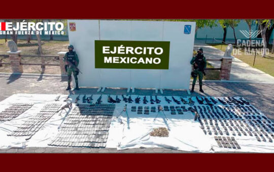 Ejército Mexicano asegura 30 armas largas en Nuevo Laredo, Tamaulipas - Cadena de Mando