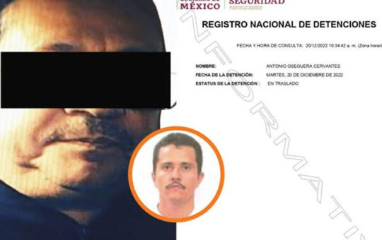 Ejército Mexicano, detiene a Antonio Oseguera "N", hermano de Nemesio Oseguera Cervantes, alías "El Mencho", líder del CJNG