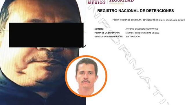 Ejército Mexicano, detiene a Antonio Oseguera “N”, hermano de Nemesio Oseguera Cervantes, alías “El Mencho”, líder del CJNG