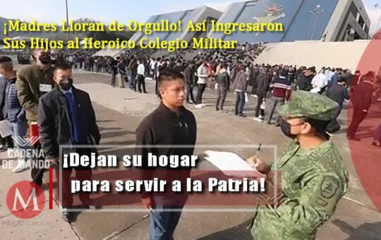 Madres y padres entregan a sus hijos al Heroico Colegio Militar