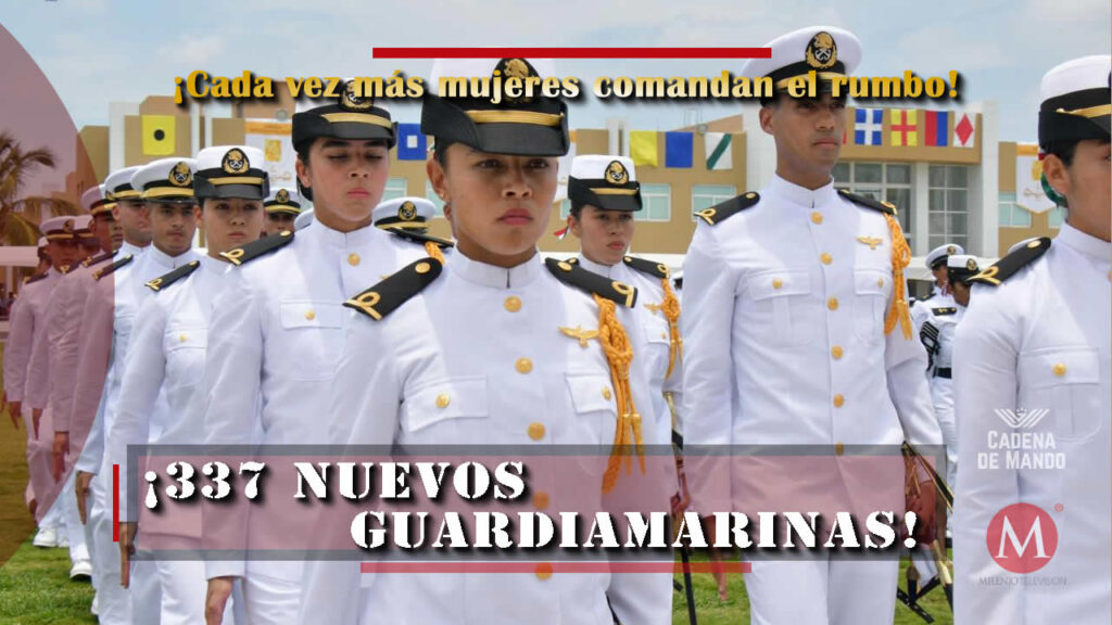 337 nuevos guardiamarinas Mujeres se preparan para liderar la Armada de México