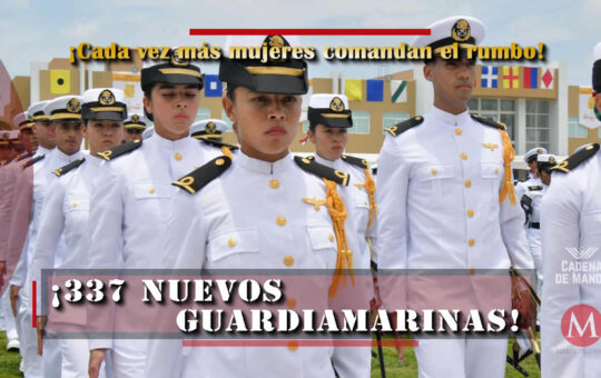 337 nuevos guardiamarinas Mujeres se preparan para liderar la Armada de México