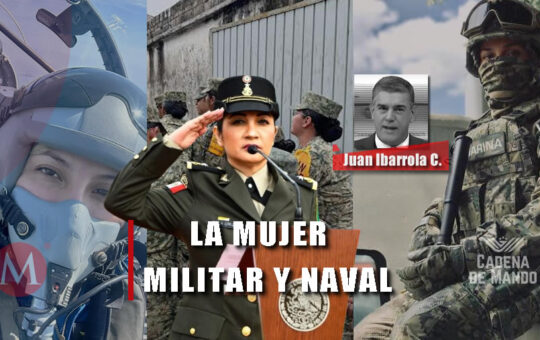 Mujeres militares y navales participando en las Fuerzas Armadas de México