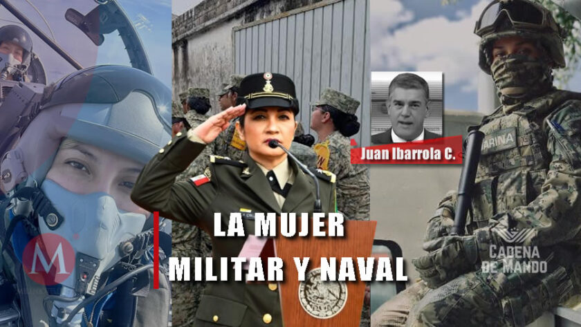 Mujeres militares y navales participando en las Fuerzas Armadas de México