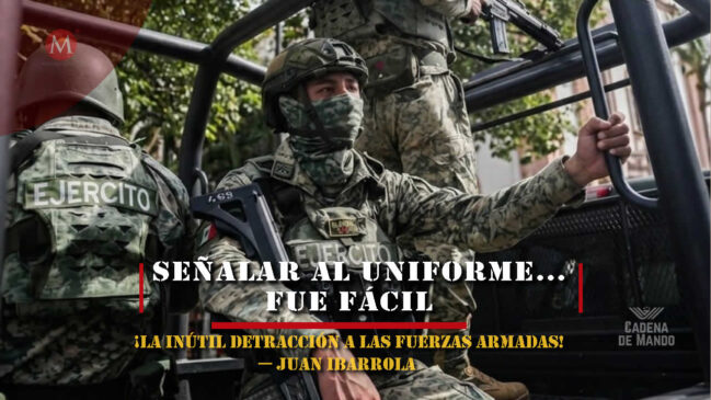 Detracción a las Fuerzas Armadas quién está detrás